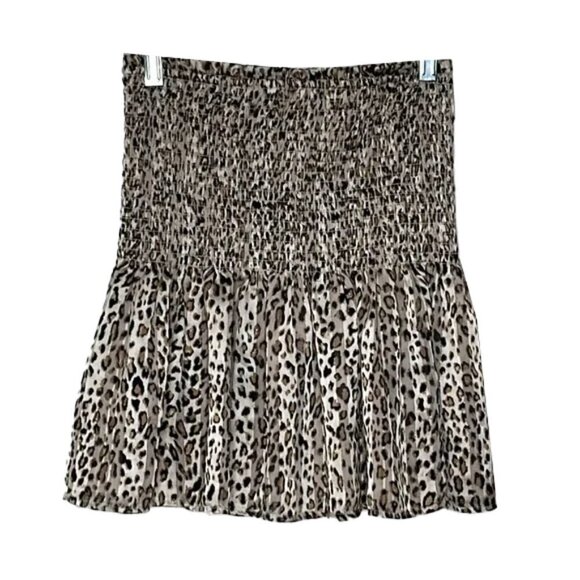 🆕 AQUA Cheetah Print Tube Top Nordstrom Brand Aqua Size XS - Picture 1 of 4